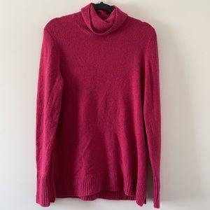 J.Crew Cozy Turtleneck Sweater Freshberry Medium